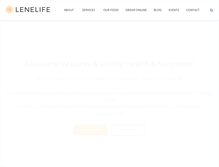 Tablet Screenshot of lenelife.com